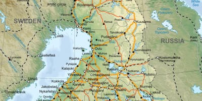 Η φινλανδία στο παγκόσμιο χάρτη