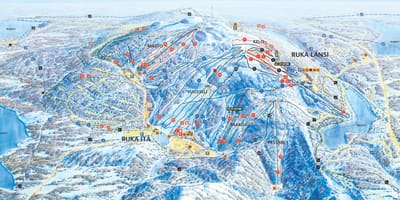Χάρτης της ruka της Φινλανδίας