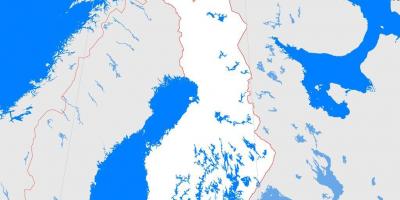 Χάρτη της Φινλανδίας περίγραμμα